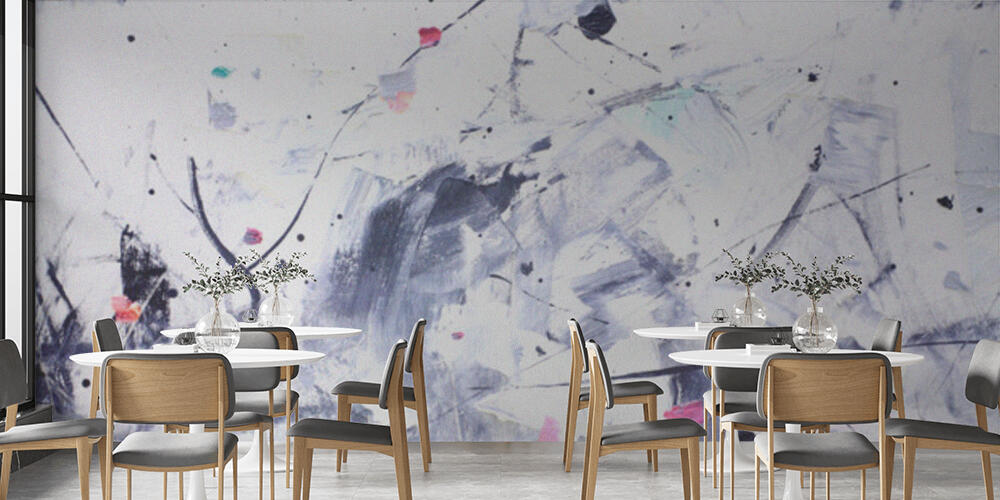 Abstract painting and blue paint, Bar e Ristoranti