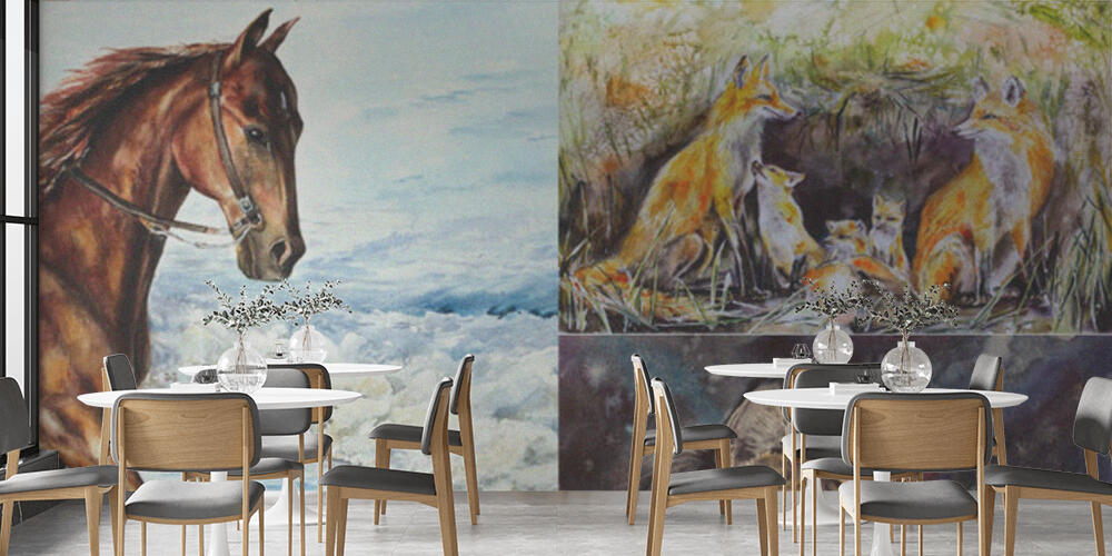 animals watercolor painting illustration, Bar e Ristoranti