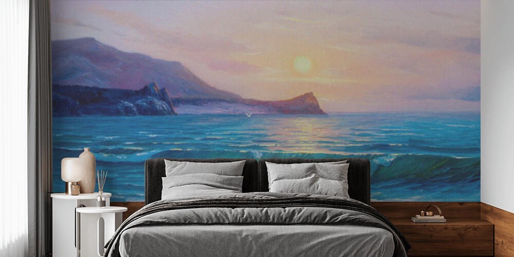 Painting seascape, Camera da Letto