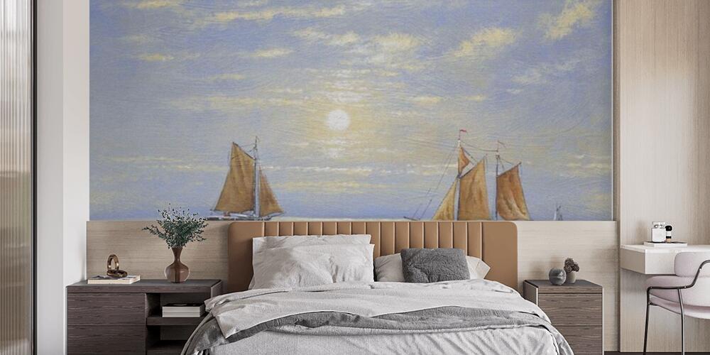 sailing boats on the sea, Camera da Letto