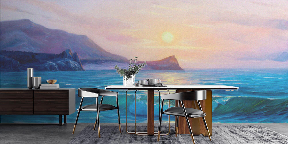 Painting seascape, Cucina