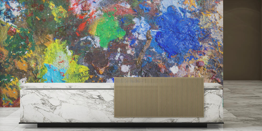 Palette with paints, Reception