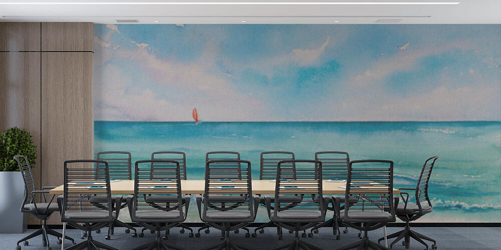 Tropical beach background, Studio e Ufficio